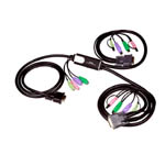 Aten Mini KVM Switch PS/2 - USB - DVI - Audio