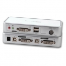 4-Port KVM Switch USB-DVI-D/A-