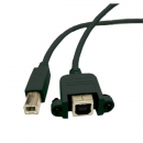 USB B Stecker / B Einbaubuchse