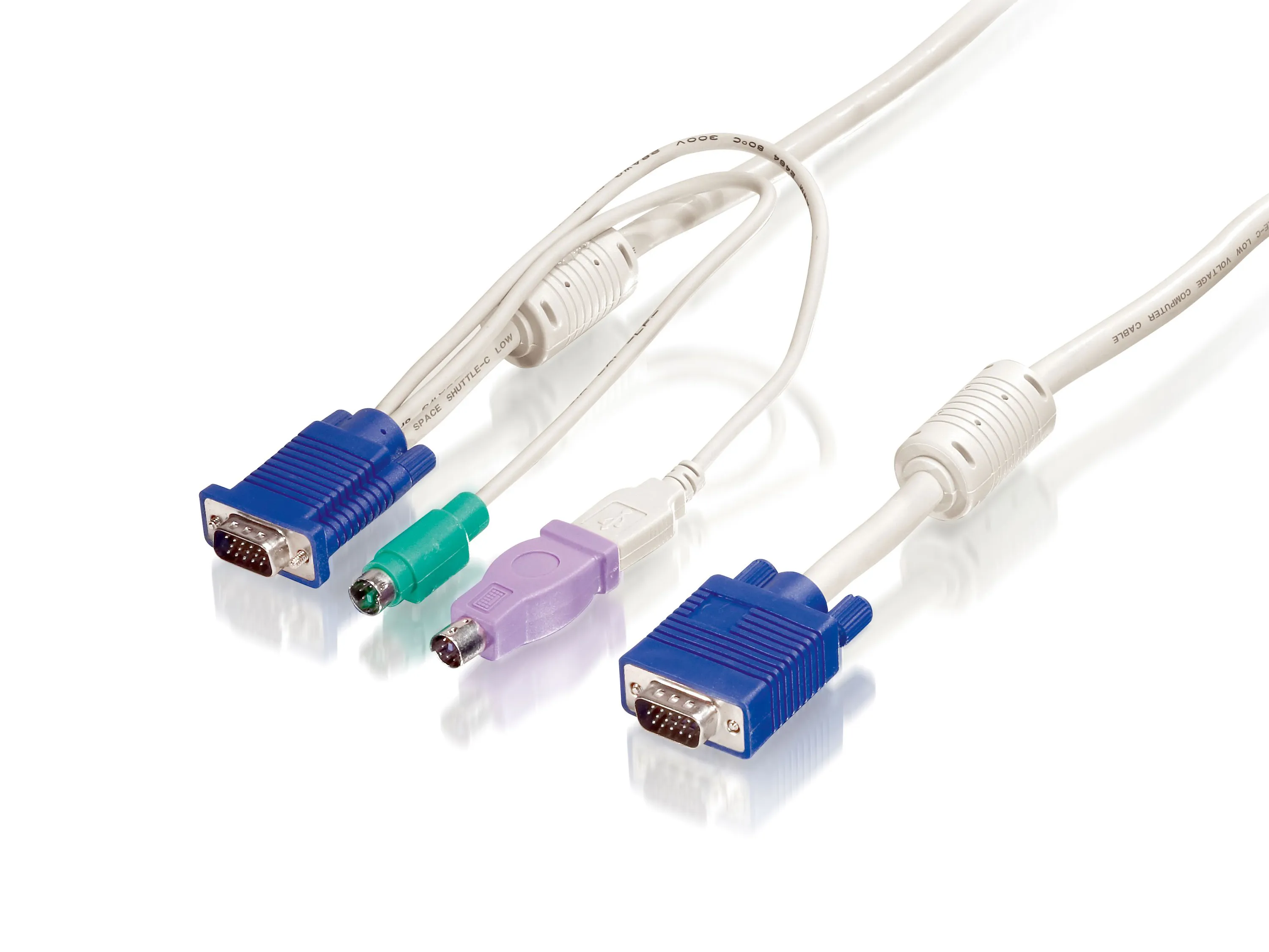 5m KVM Kabel, VGA, PS/2, USB