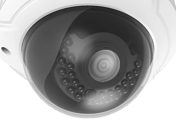 Fixed Dome IP Netzwerk Kamera, 4-Megapixel, Innenbereich/Außenbereich, 802.3af PoE, IR LEDs, two-way Audio, Varifocal Lens – Bild 11