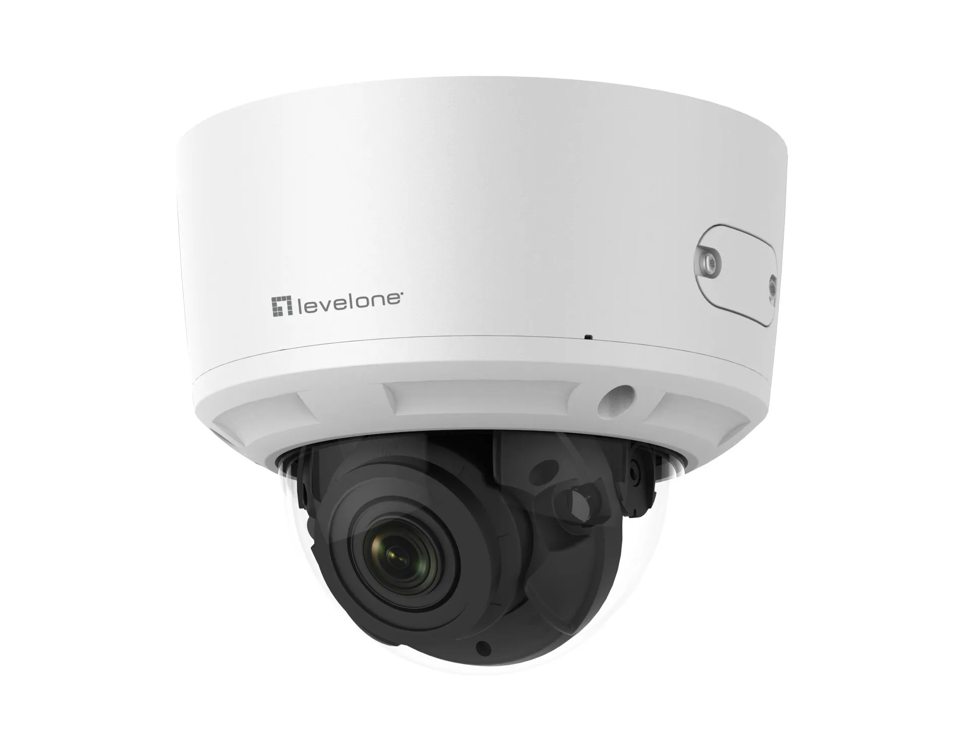 Fixed Dome IP Netzwerk Kamera, 8-Megapixel, H.265/264, 4.3X optisch Zoom, 802.3af PoE, IR LEDs, two-way Audio, Innenbereich/Außenbereich, Vandalproof