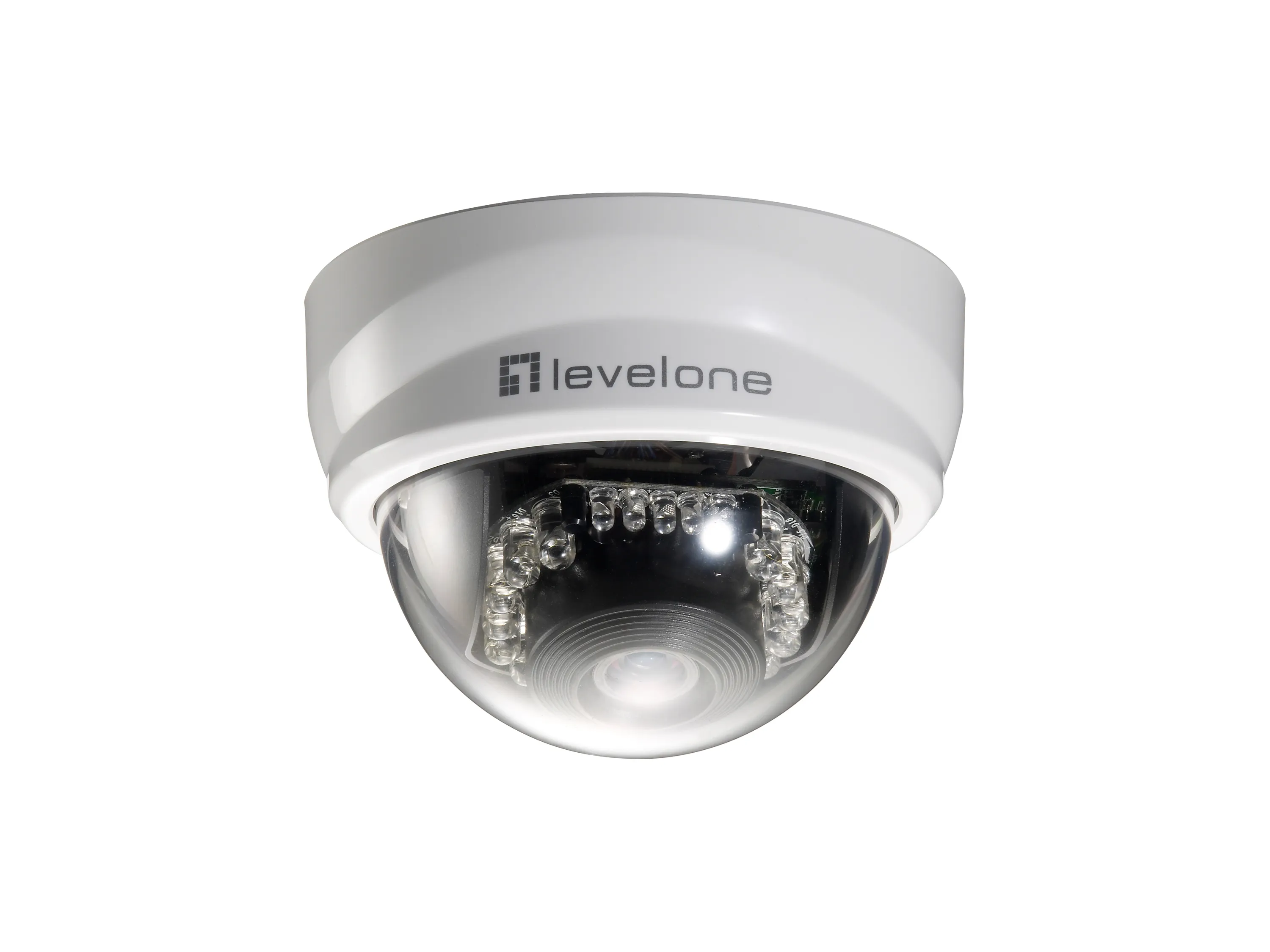 Fixed Dome IP Netzwerk Kamera, 2-Megapixel, 802.3af PoE, IR LEDs