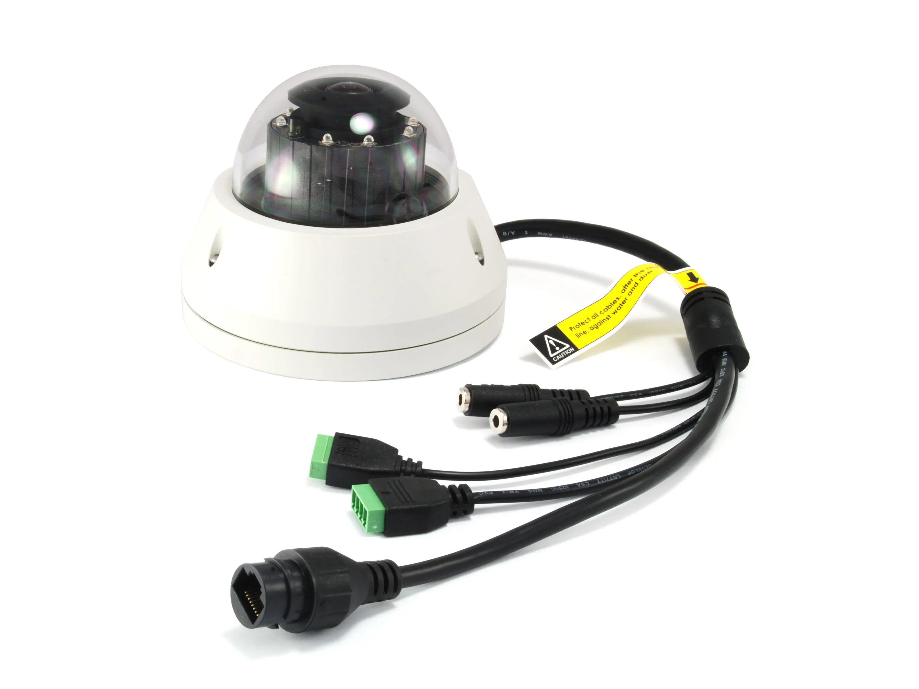 Fixed Dome IP Netzwerk Kamera, H.265/264, 3-Megapixel, 802.3af PoE, IR LEDs, Innenbereich/Außenbereich, Vandalproof – Bild 5