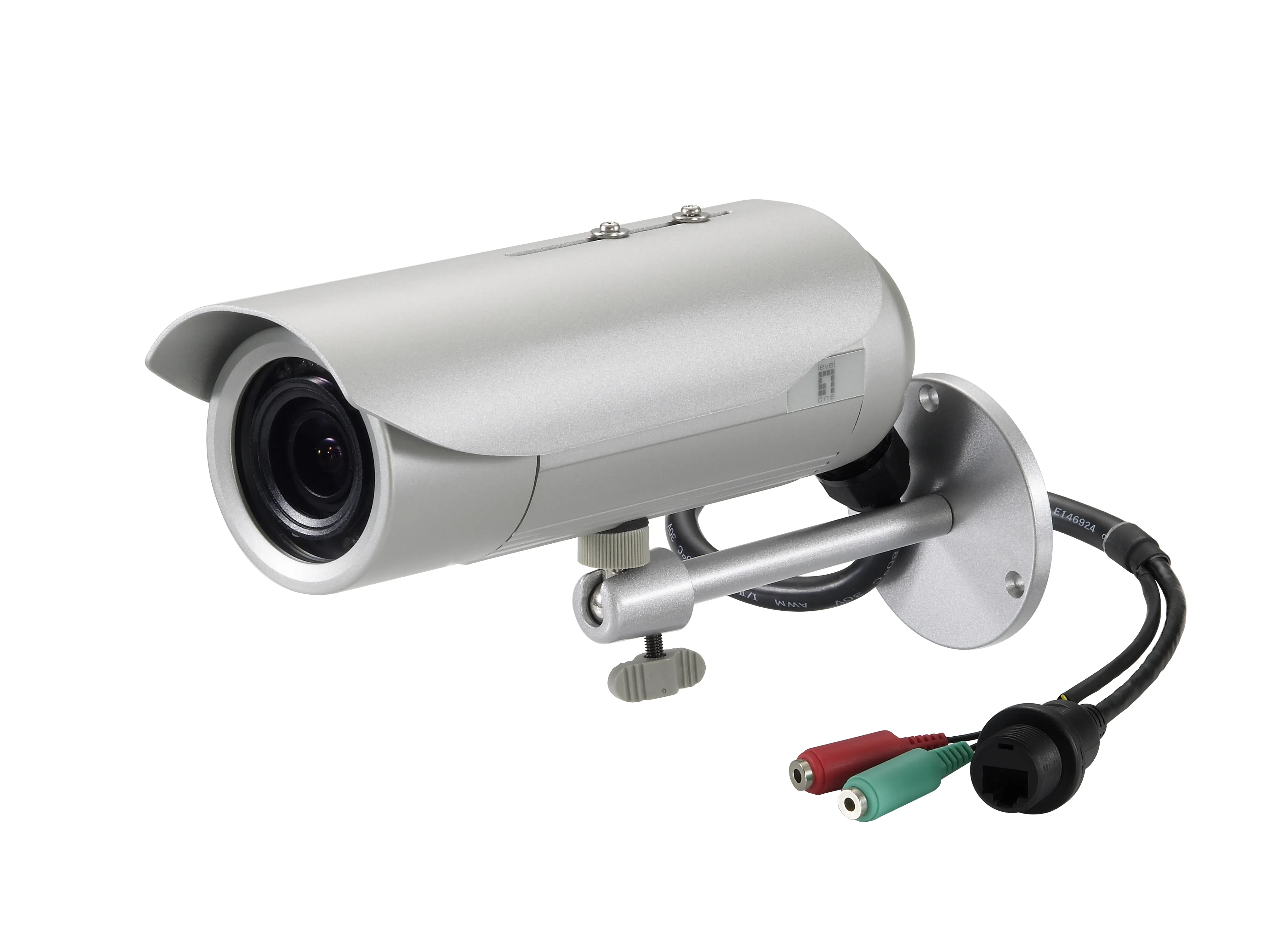 Fixed IP Netzwerk Kamera, Varifocal Lens, 3-Megapixel, 802.3af PoE, IR LEDs, Vandalproof, two-way Audio, Innenbereich/Außenbereich