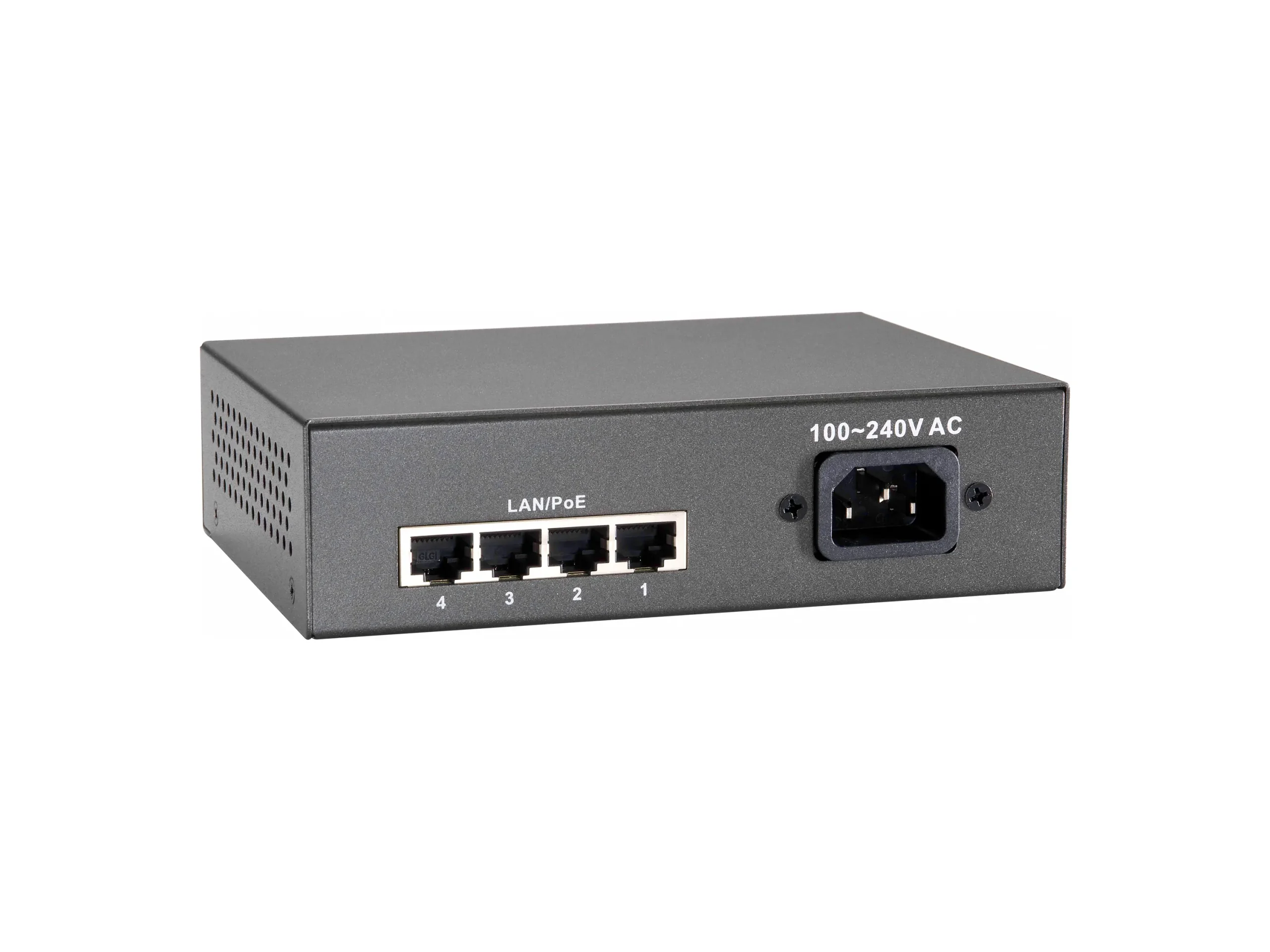FEP-0511W90, 5-Port Fast Ethernet PoE Switch, 802.3af/bei PoE, 4-Port PoE Ausgänge, 90W Leistungsbudget – Bild 3