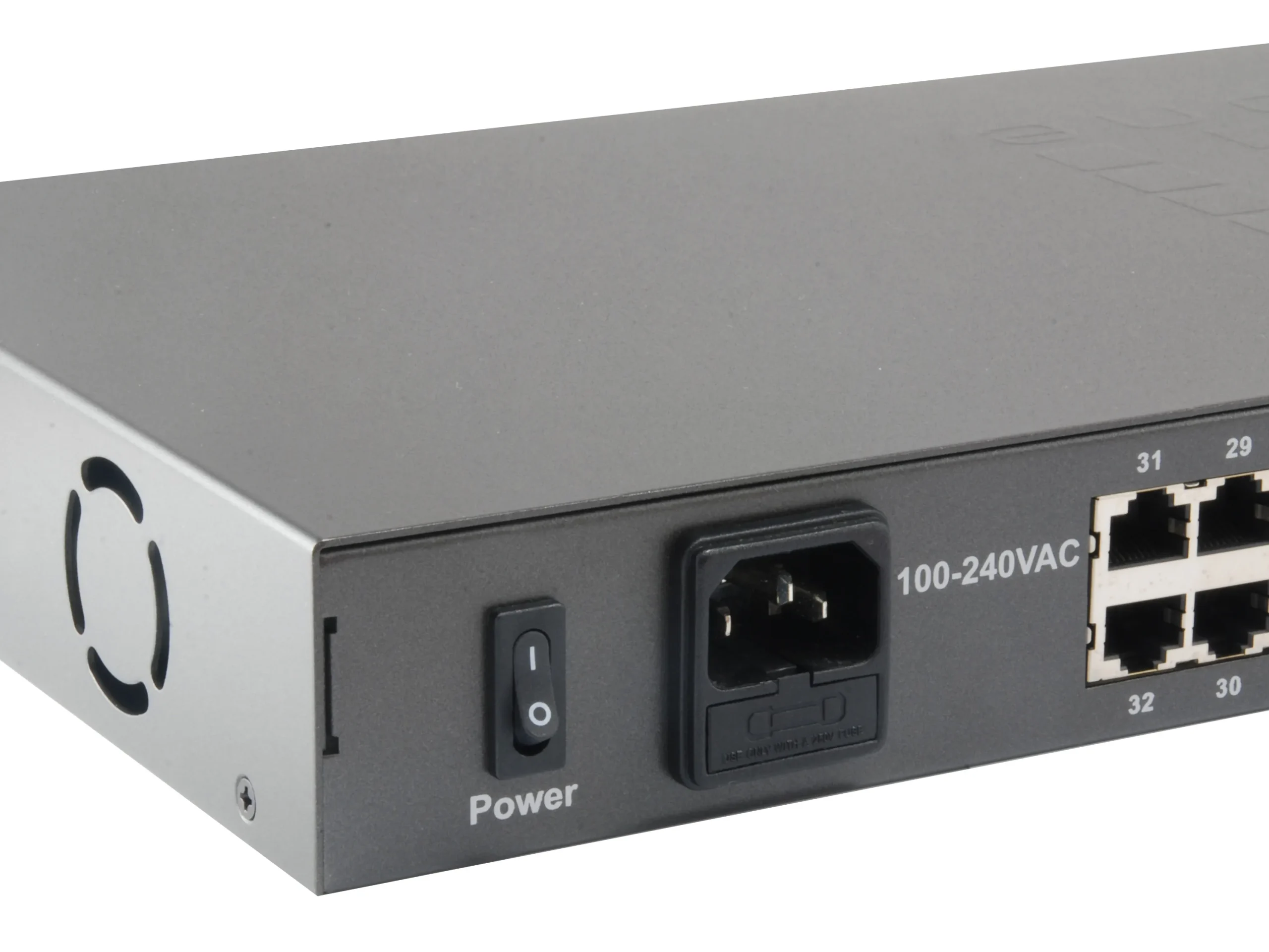 FGP-3400W380, 34-Port Fast Ethernet PoE Switch, 2 x Gigabit RJ45, 802.3af/bei PoE, 32-Port PoE Ausgänge, 380W Leistungsbudget – Bild 5