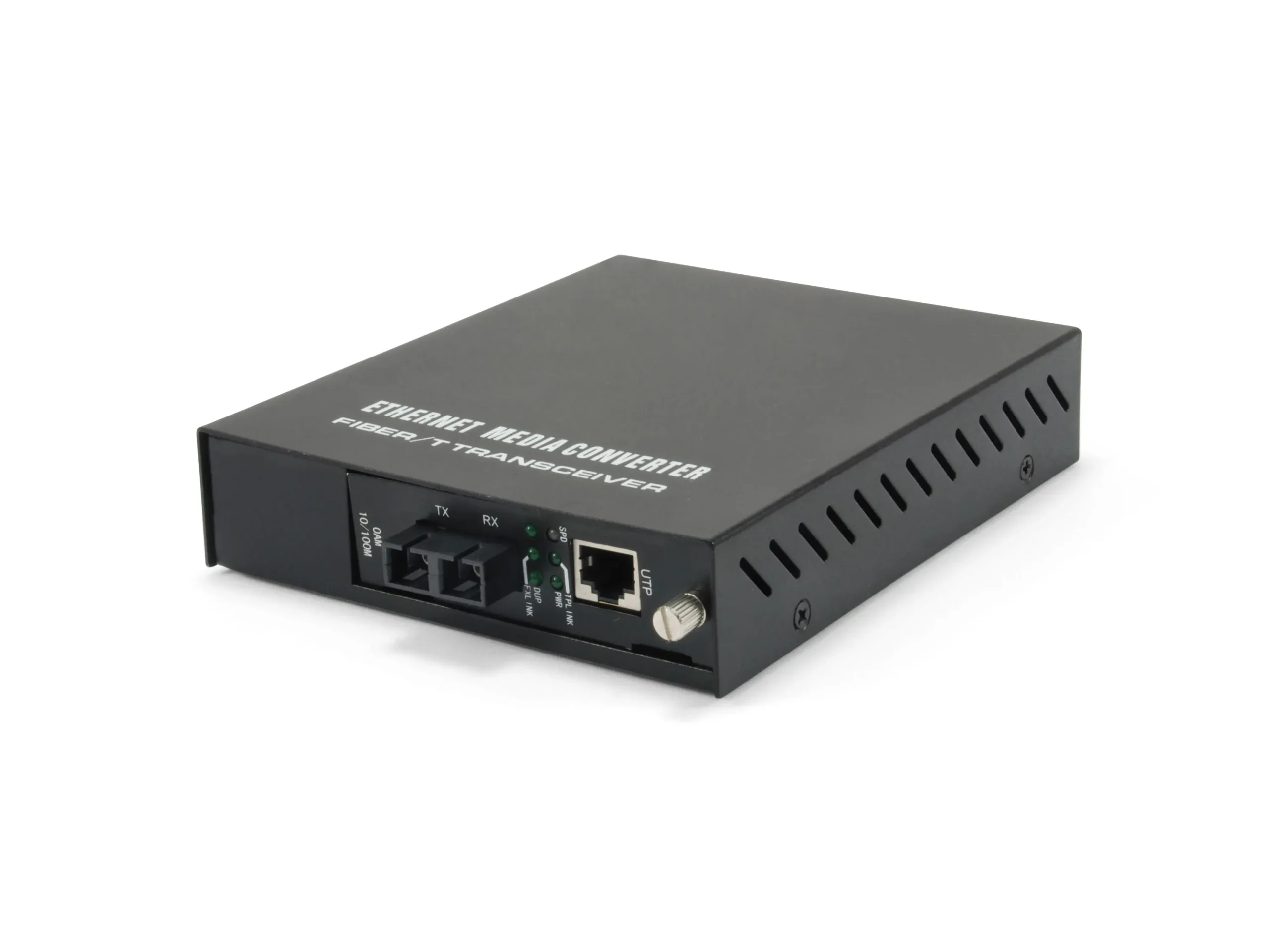 FVM-1101, RJ45 zu SC Managed Fast Ethernet Medienkonverter, Multimode-Glasfaser, 1310nm, 2km
