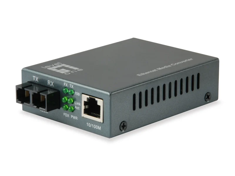 FVT-1101 RJ45 zu SC Fast Ethernet Medienkonverter, Multimode-Glasfaser, 1310nm, 2km