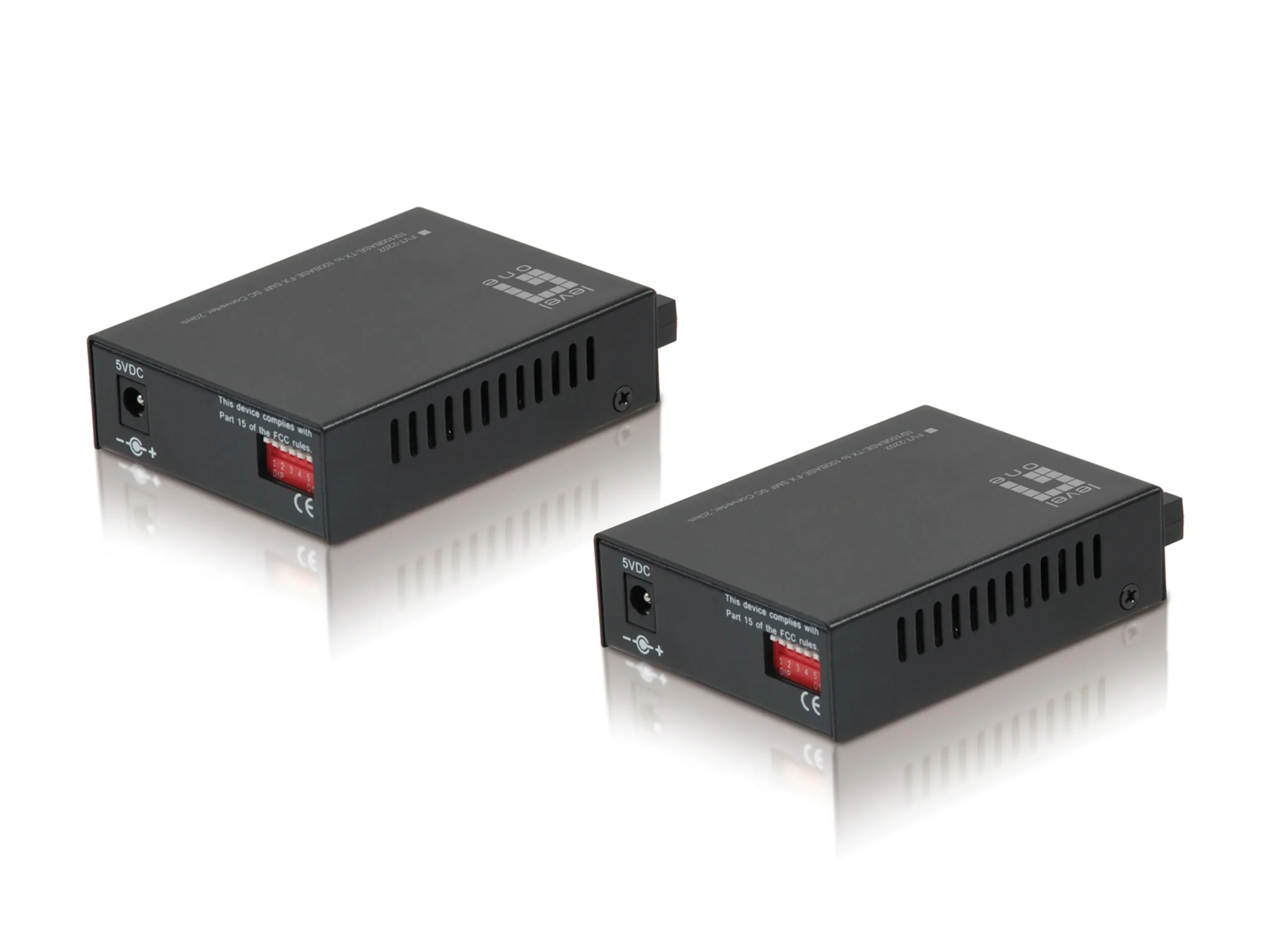 FVT-2202, RJ45 zu SC BIDI Fast Ethernet Medienkonverter Set, Singlemode-Glasfaser, 1310nm/1550nm, 20km – Bild 3