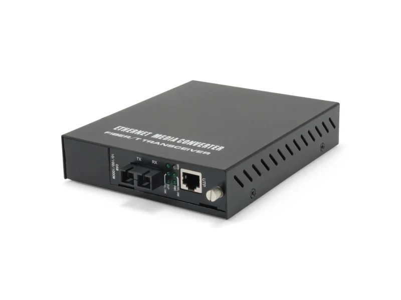 GVM-1220, RJ45 zu SC Managed Gigabit Medienkonverter, Singlemode-Glasfaser, 1310nm, 20km