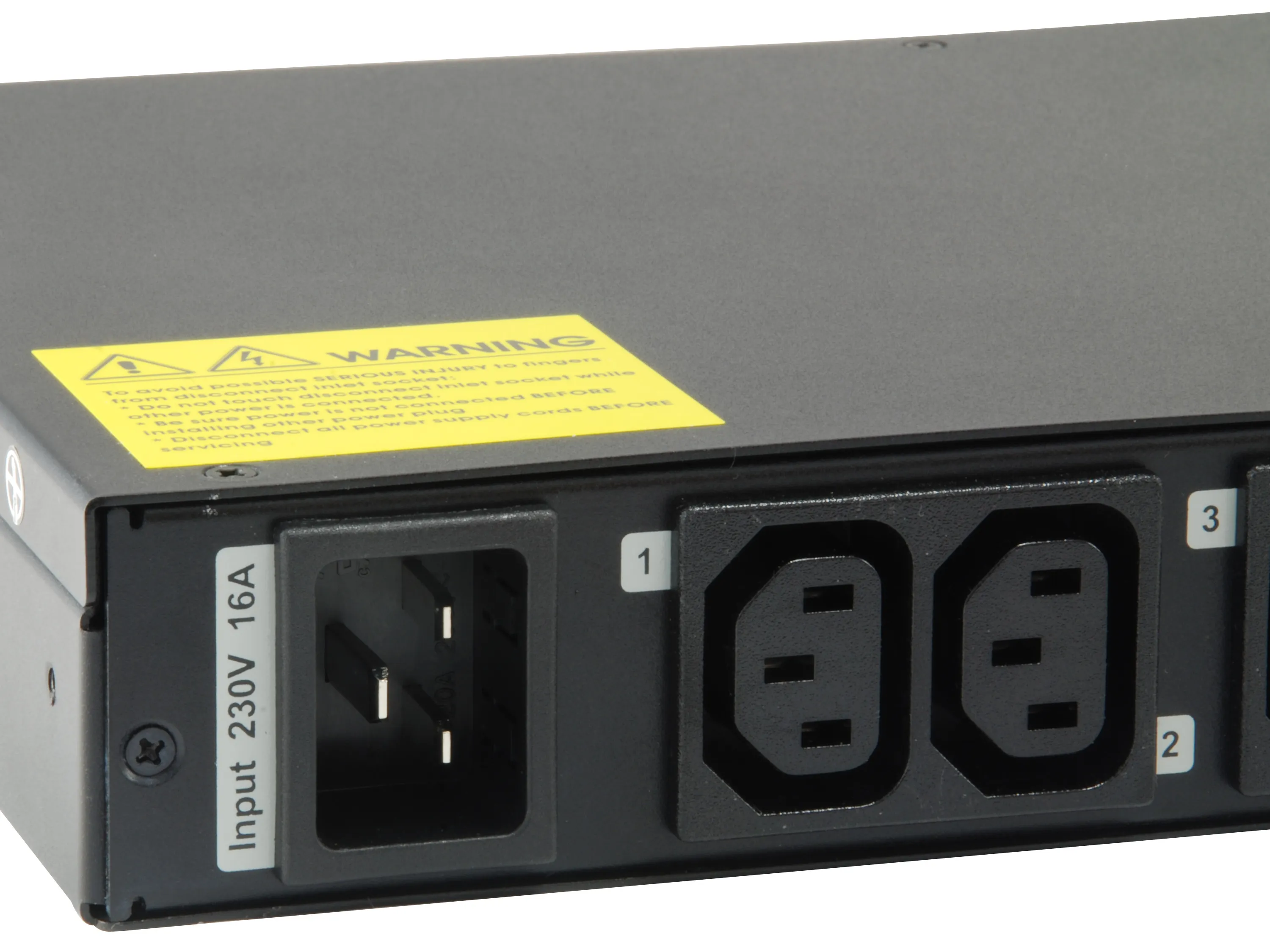 12-Outlet Intelligent Leistung Distribution Unit, 12* IEC-320-C13 Ausgangsstrom
200~240VAC ipuut – Bild 9