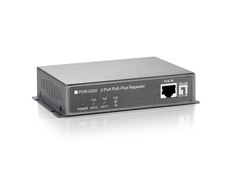 PoE Repeater, Cascadable, 2 PoE Ausgänge
