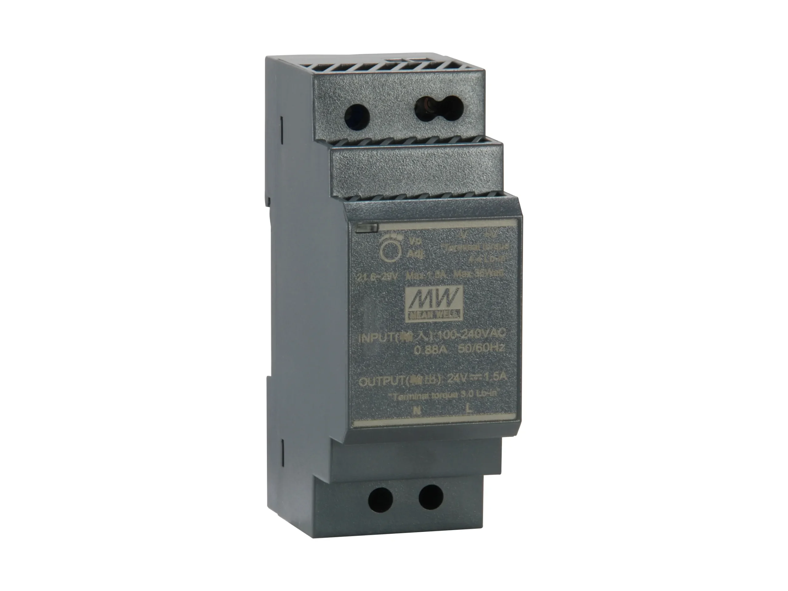 24V DC industriell Stromversorgung, 30W, DIN-Rail
