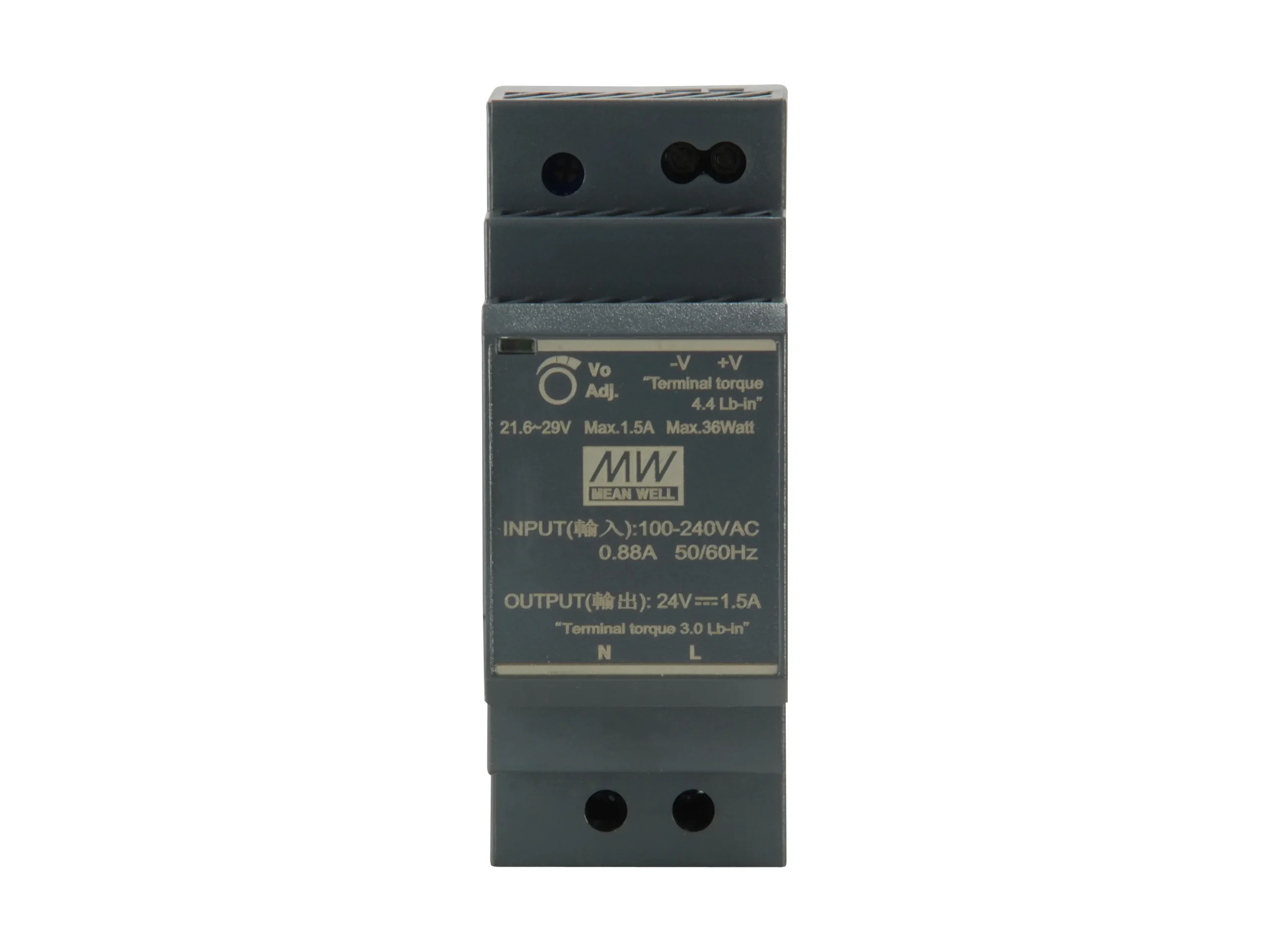 24V DC industriell Stromversorgung, 30W, DIN-Rail – Bild 5
