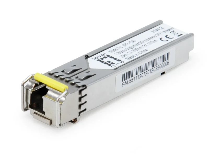 SFP-4340, 1.25Gbps Singlemode BIDI(WDM) industriell SFP Transceiver, 20km, TX 1550nm / RX 1310nm, -40°C zu 85°C