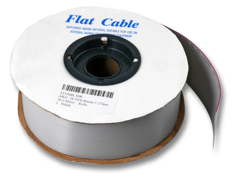 Flachbandkabel AWG 28-26/G 30,5m Rolle RM 1,27 26pol. UL2651