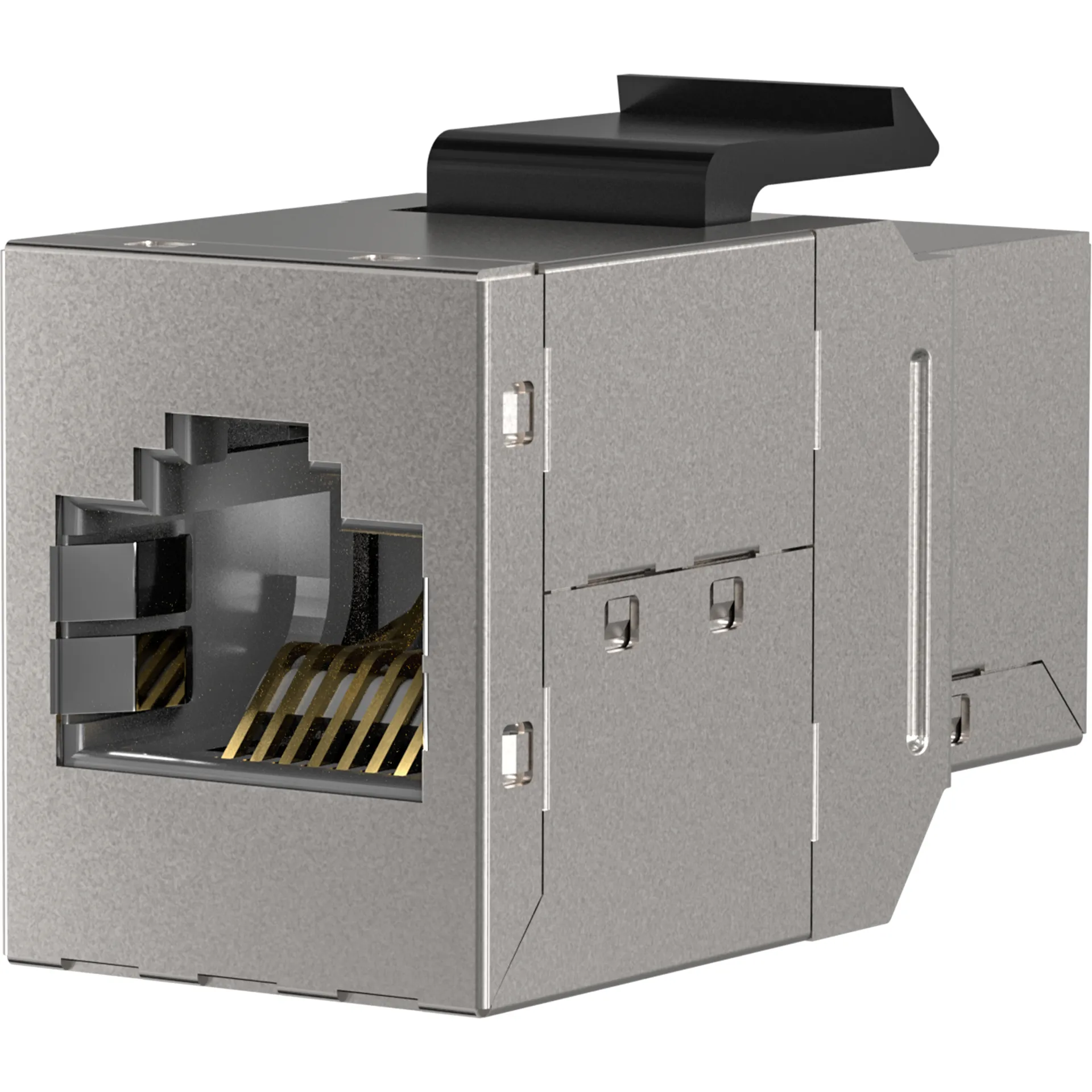 Keystone Einbauadapter RJ45 STP, Cat.6 – Bild 2