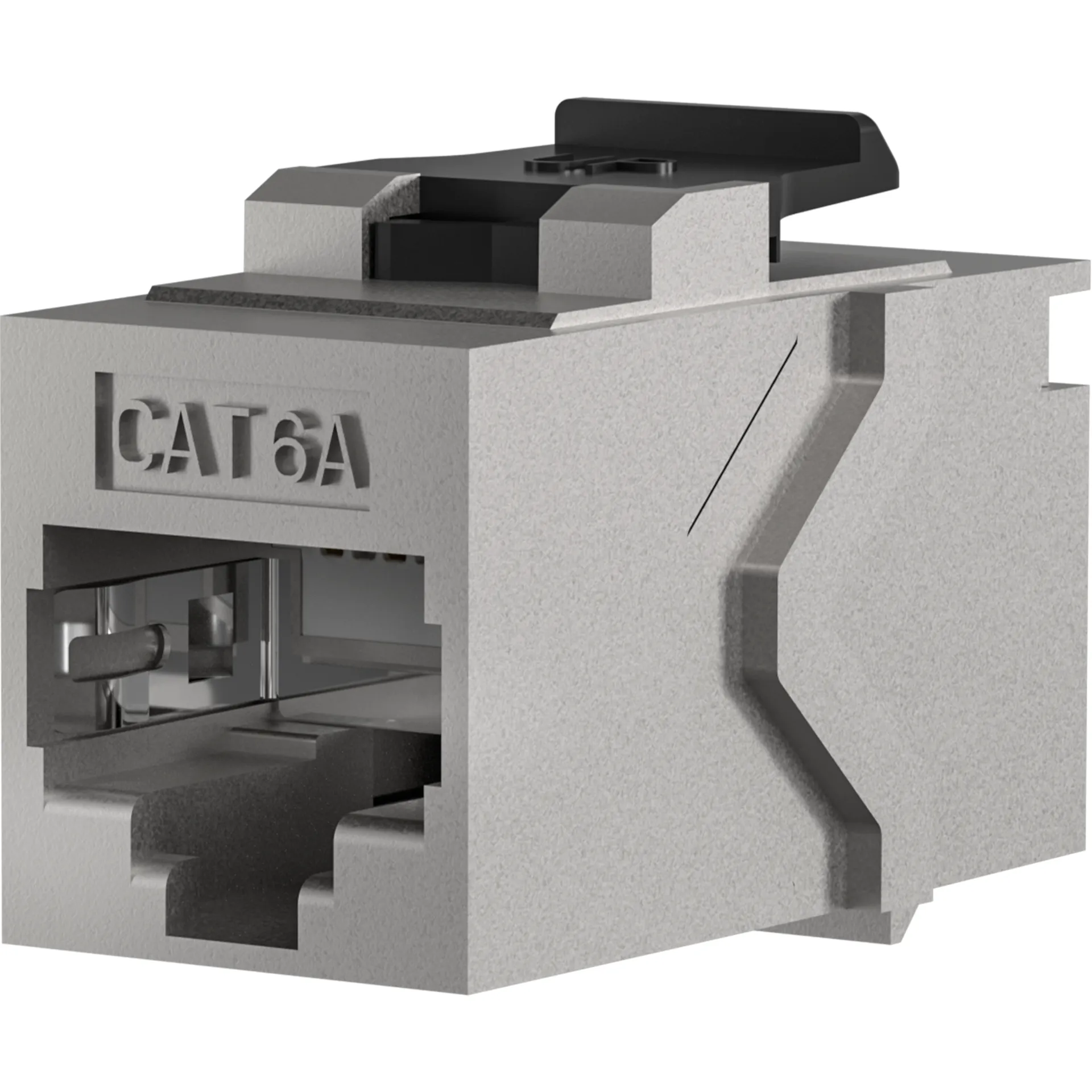 Keystone Einbauadapter RJ45 STP, Cat.6A – Bild 2