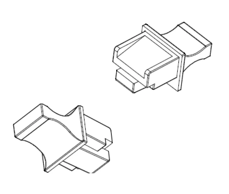 RJ45 Blindstopfen schwarz, VPE 100