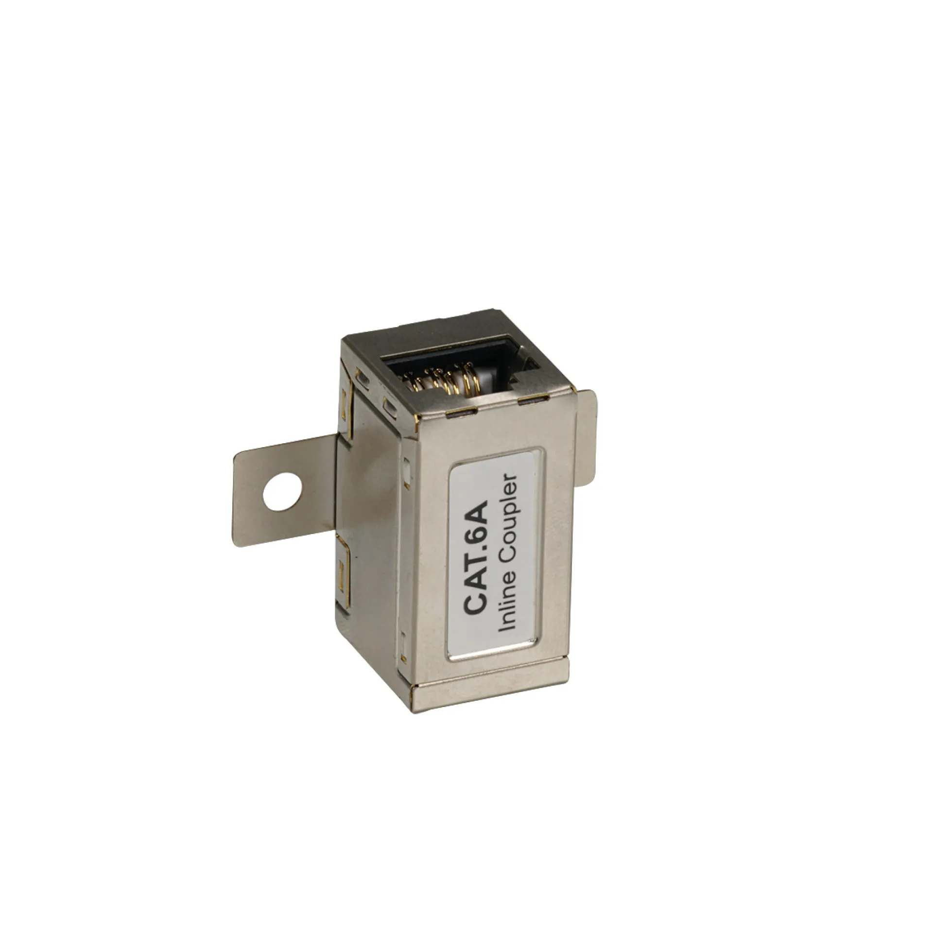 Modular-Adapter RJ45 STP, Cat.6A, ,mit Flansch für Wandmontage – Bild 2