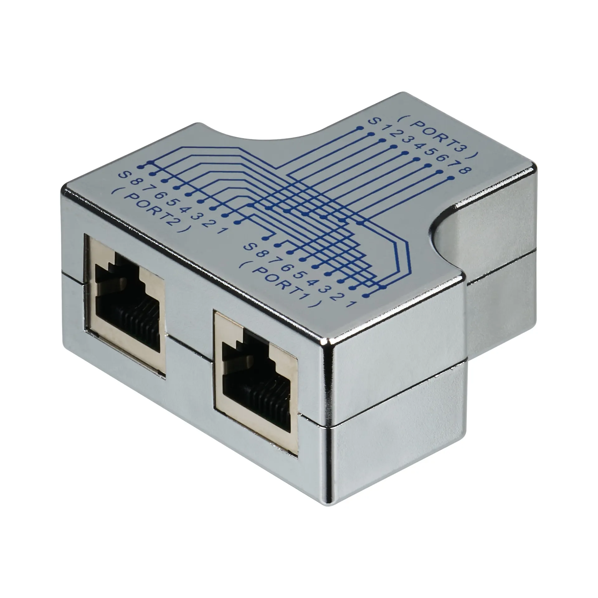 T-Modular-Adapter RJ45 Buchse/2xBuchse 1:1, geschirmt – Bild 2