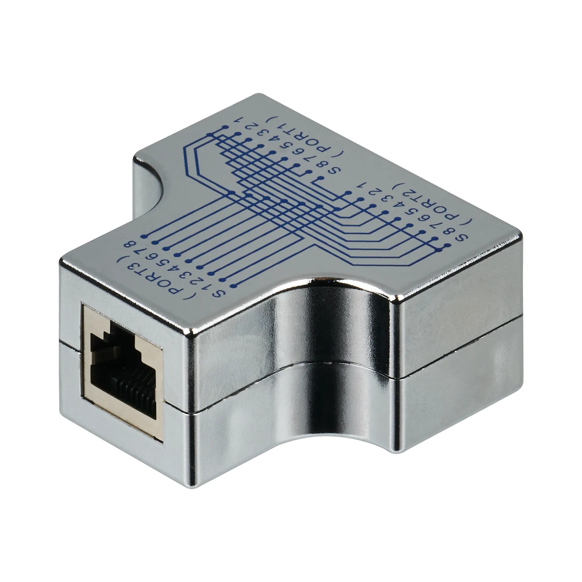 T-Modular-Adapter RJ45 Buchse/2xBuchse 1:1, geschirmt – Bild 3