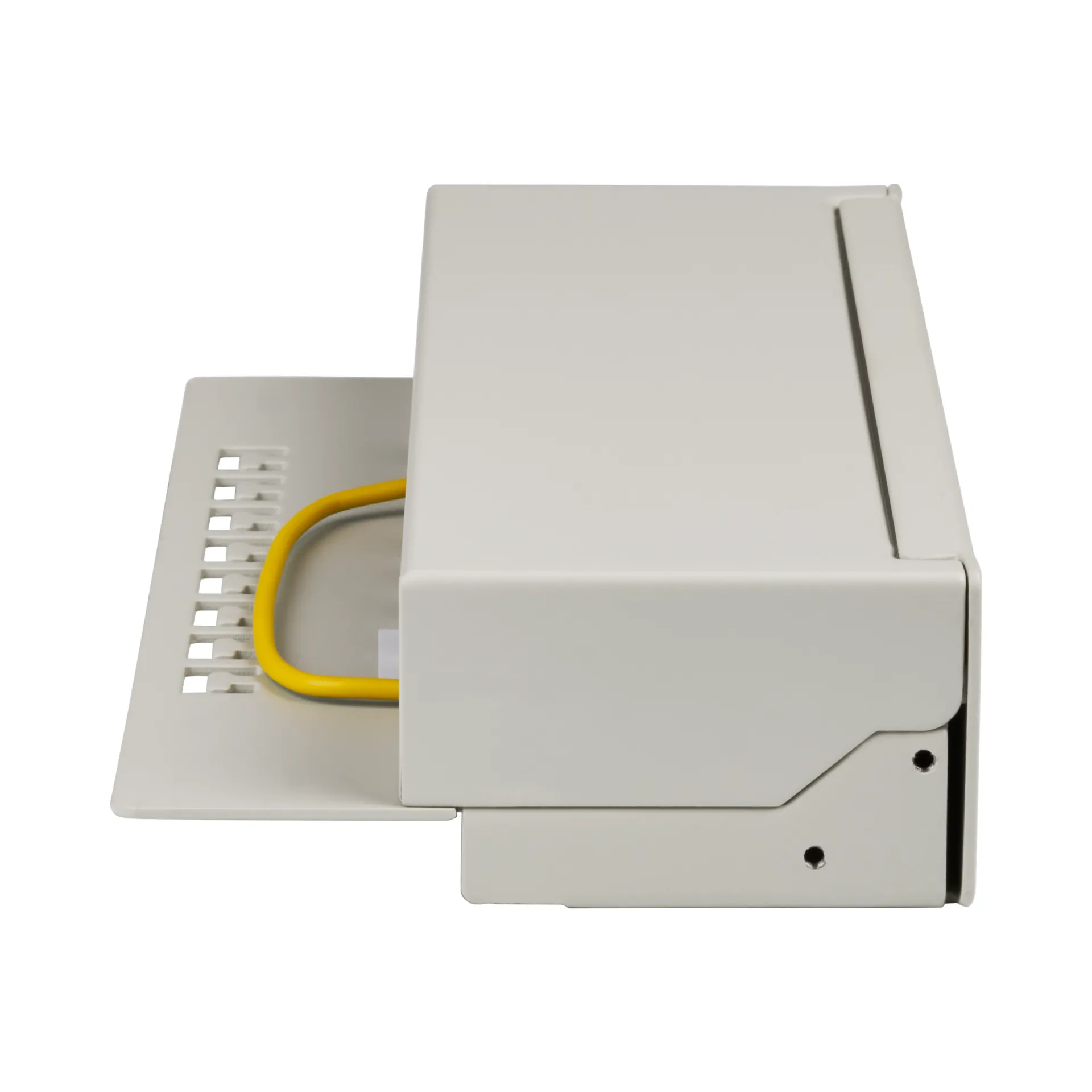 Mini-Patchpanel STP 8xRJ45 Cat.6A, 10“ 1HE, RAL7035 grau – Bild 2