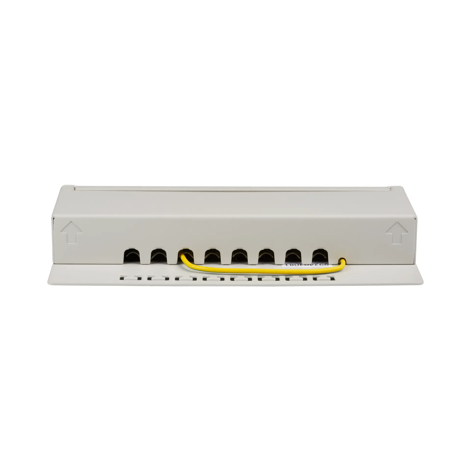 Mini-Patchpanel STP 8xRJ45 Cat.6A, 10“ 1HE, RAL7035 grau – Bild 3