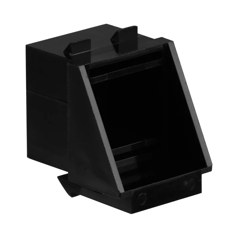 Blindeinsatz RJ45 schwarz RAL9011, für Keystoneausbrüche, VPE 100