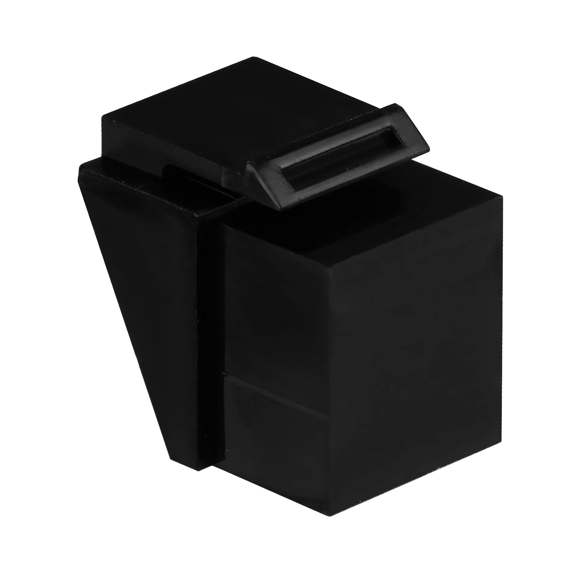 Blindeinsatz RJ45 schwarz RAL9011, für Keystoneausbrüche, VPE 100 – Bild 2