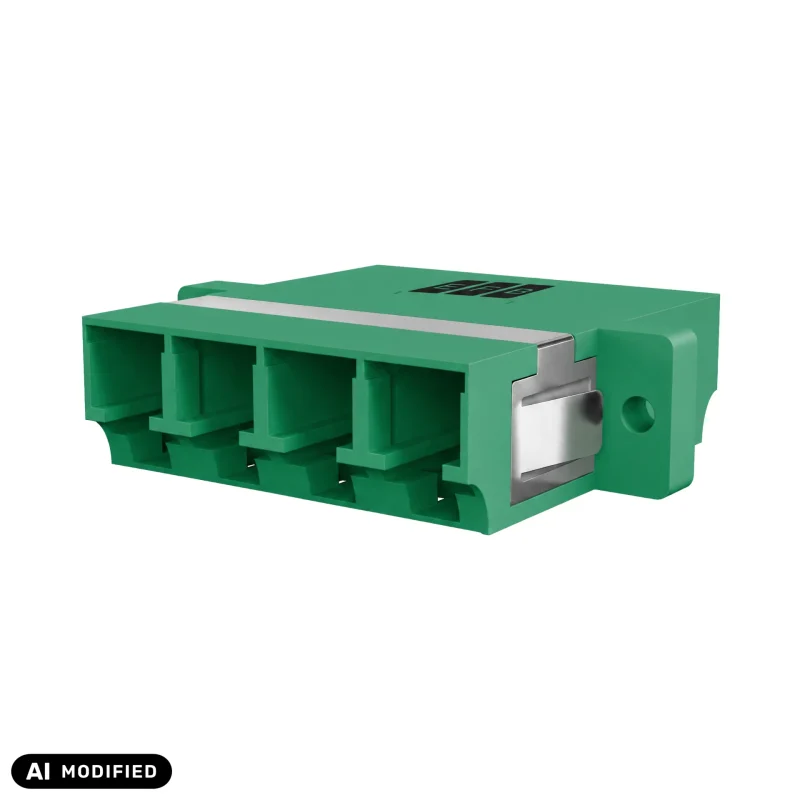 Kupplung LC/APC Quad OS2 grün