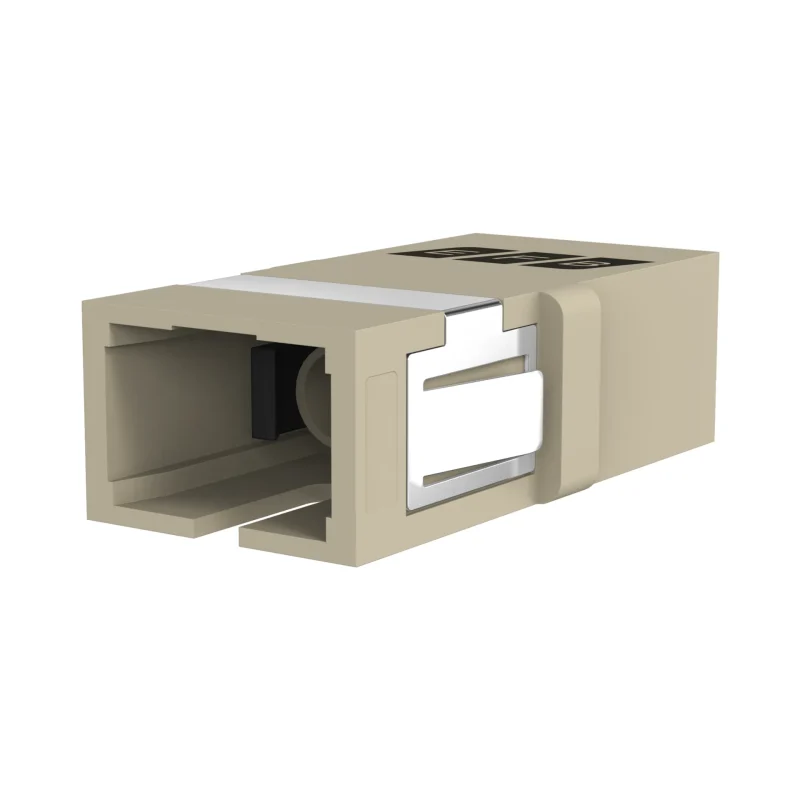 Kupplung SC Simplex OM1-2 beige flanschlos
