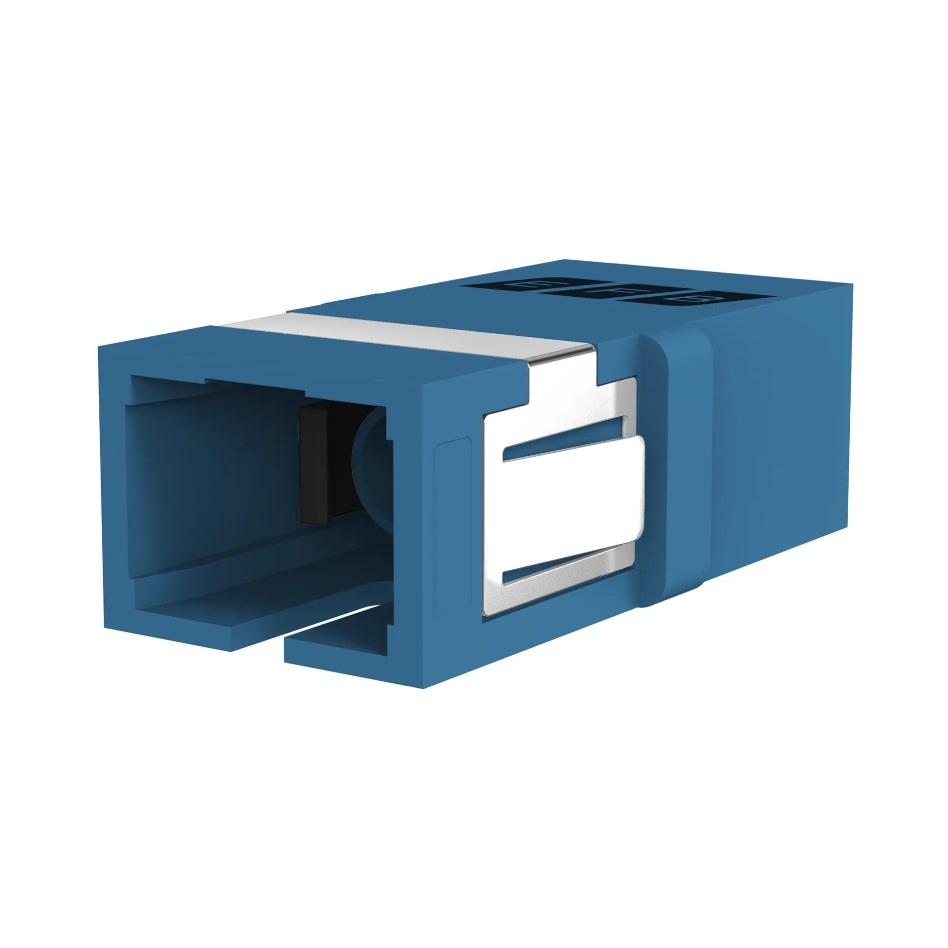 Kupplung SC Simplex OS2 blau flanschlos