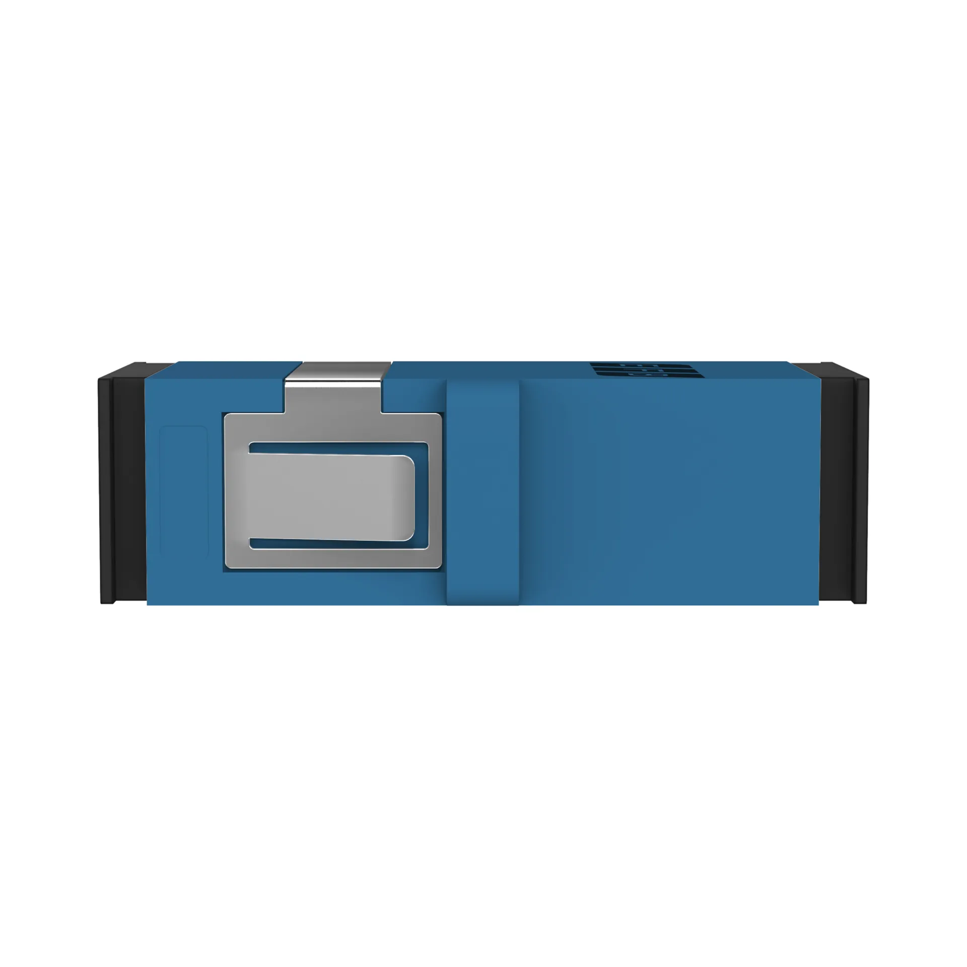 Kupplung SC Simplex OS2 blau flanschlos – Bild 2
