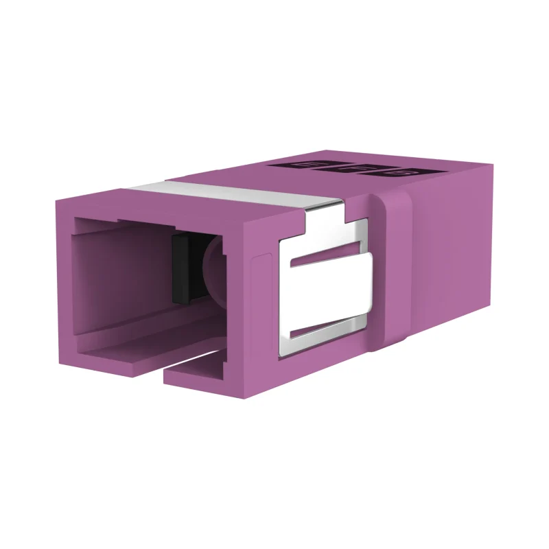 Kupplung SC Simplex OM4 erikaviolett flanschlos