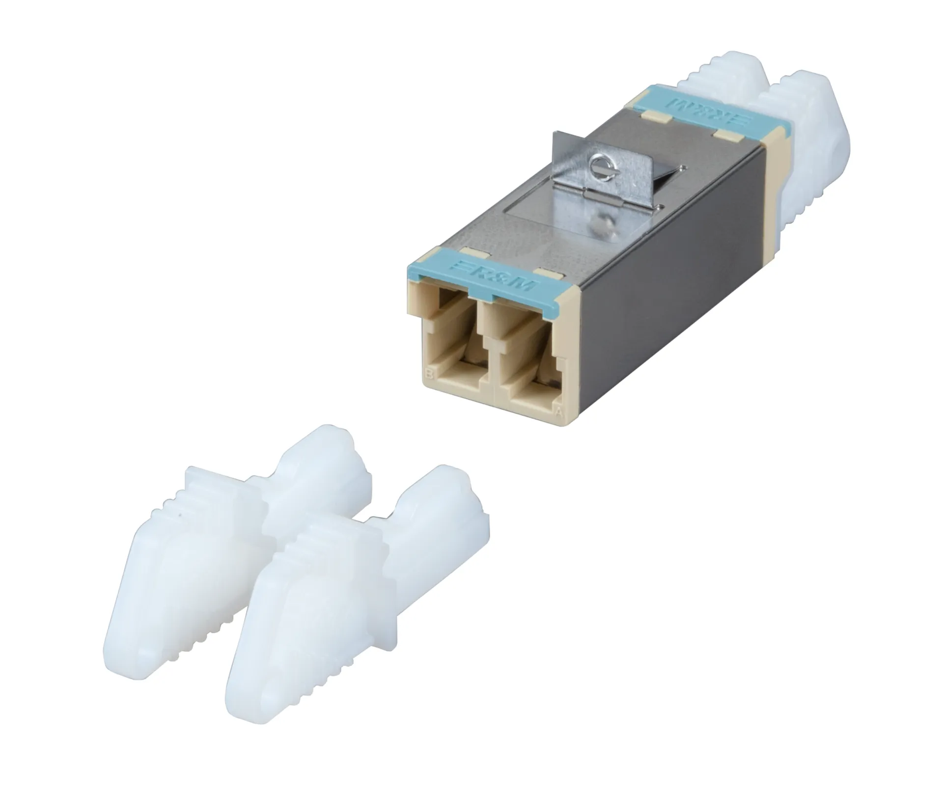 R&M Kupplung E2000®/APC Duplex OS2 grün Grade C – Bild 2