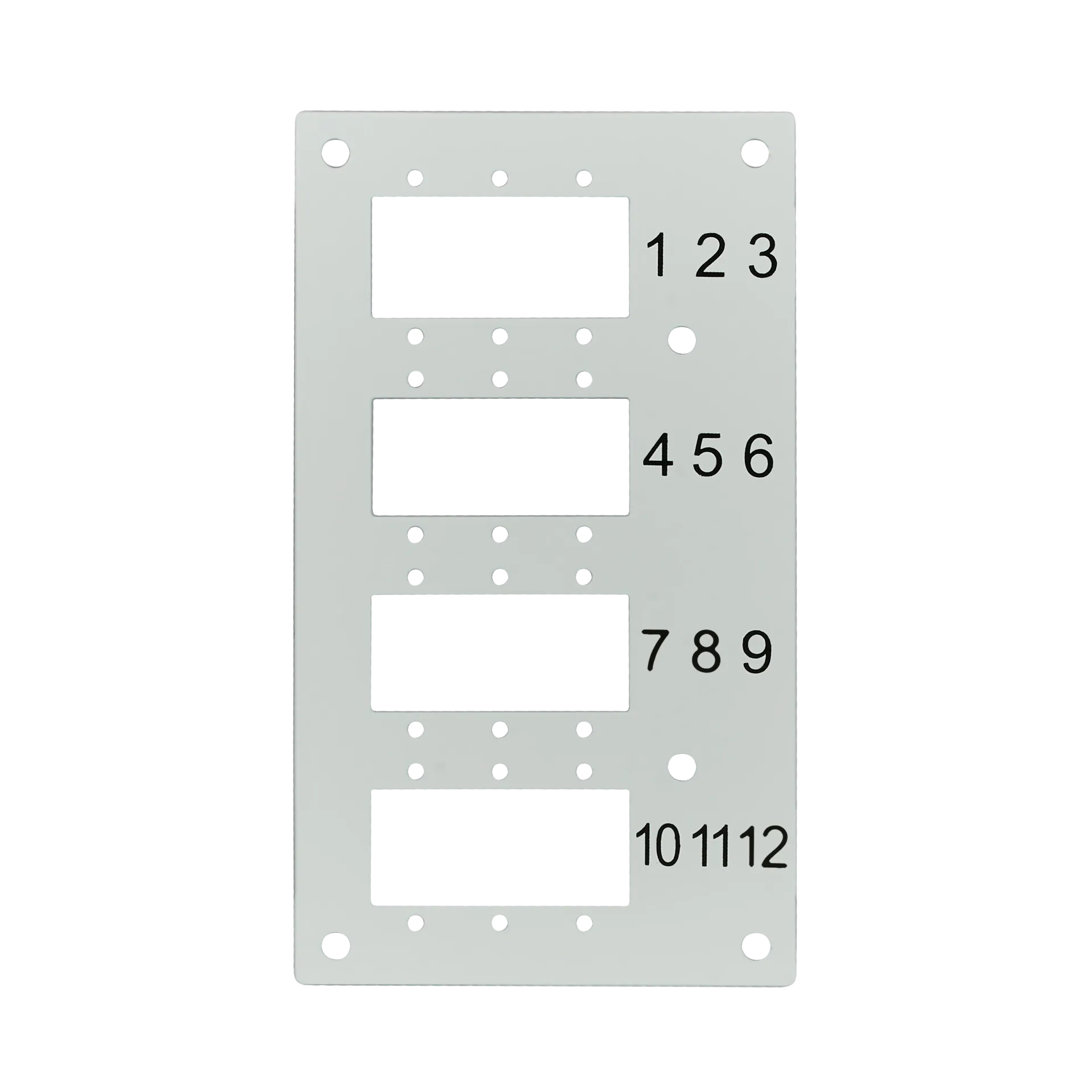 Frontblende für12 x SC-S, LC-D, E2000® mit 2,8mm Schraublöcher – Bild 2