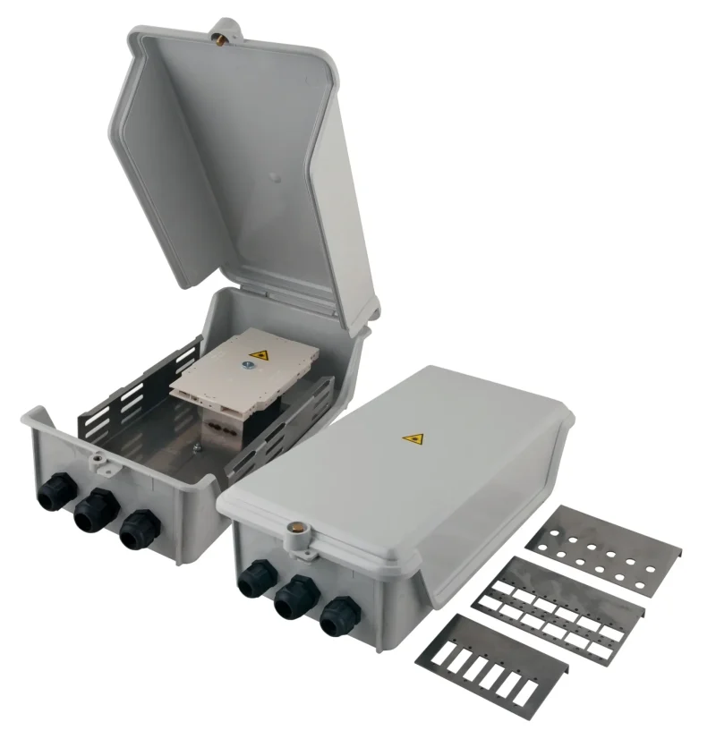 IP54 LWL Spleißgehäuse-Set mit umfangreichem Zubehör