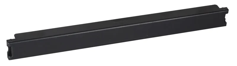 Blindplatte 19″ 1HE „Snap-In“, Kunststoff, schwarz