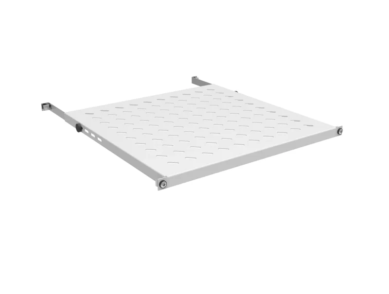19″ 0,5HE Fachboden, fest, ET 350..450 mm, 70 kg, ST 600, RAL7035