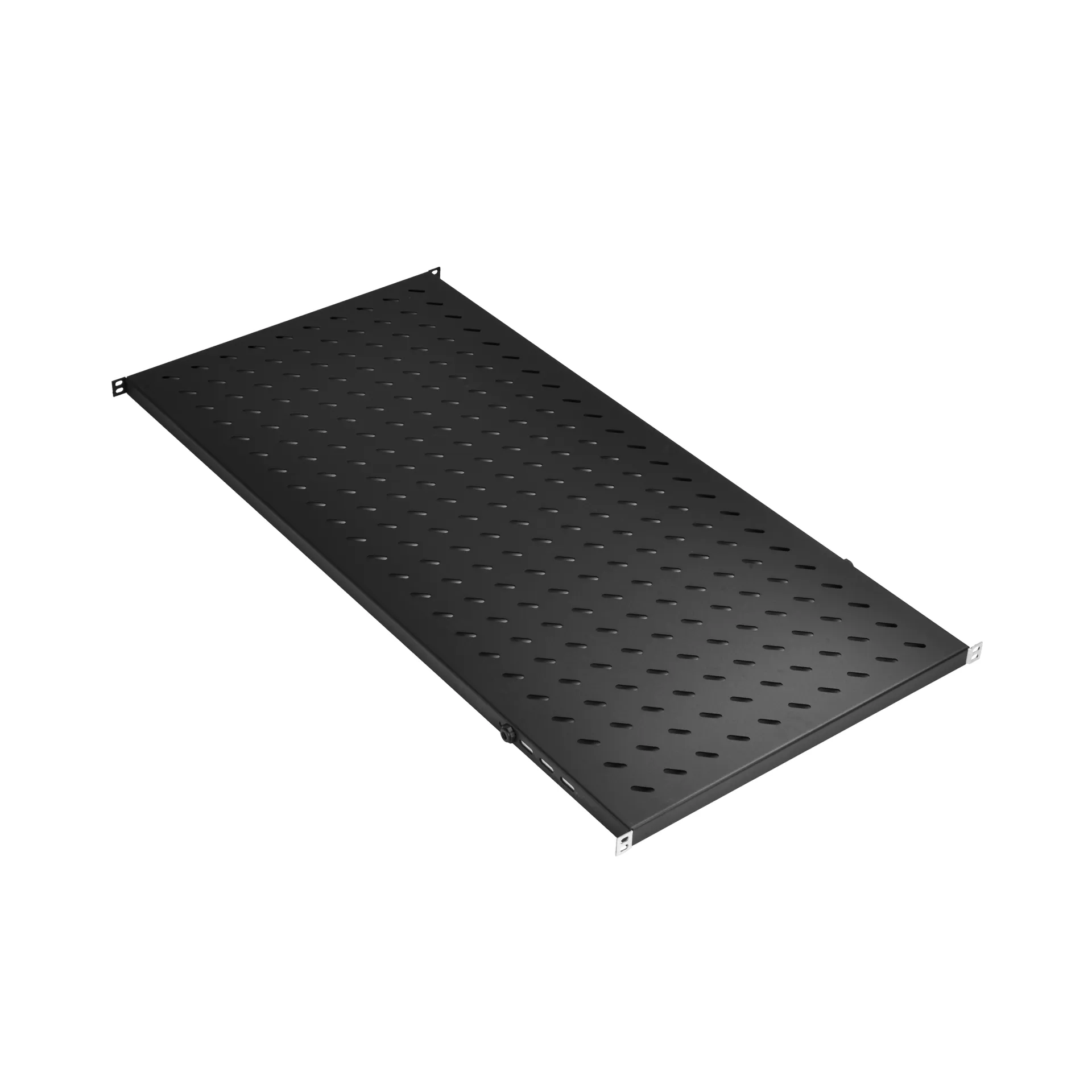 19" 0,5HE Fachboden, fest, ET 950..1050 mm, 70 kg, ST 1200, RAL9005 – Bild 4