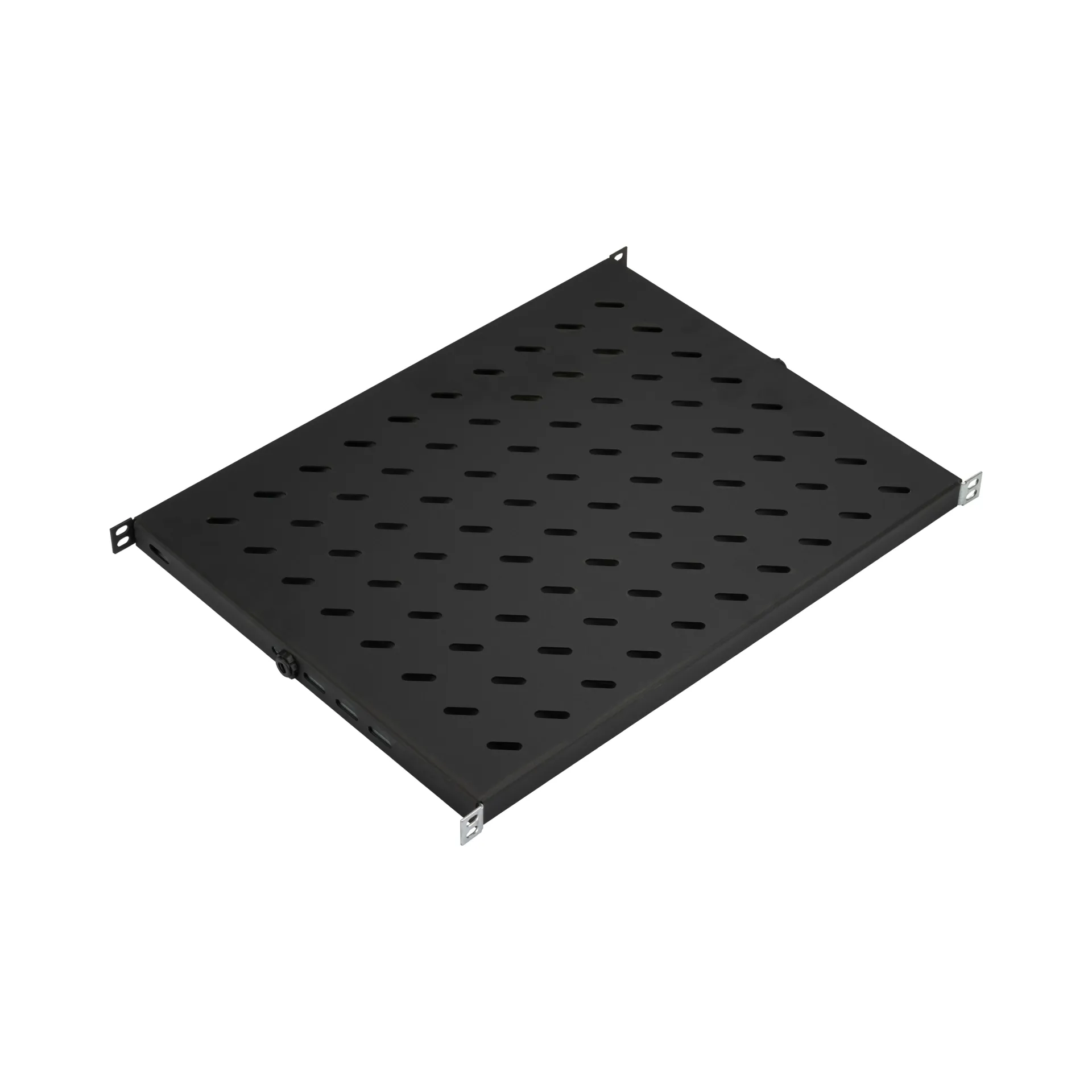 19" 0,5HE Fachboden, fest, ET 350..450 mm, 70 kg, ST 600, RAL9005 – Bild 4