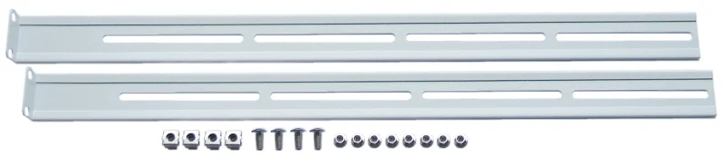 Montageschienen für Tastaturschublade 19″ 1HE, RAL9005