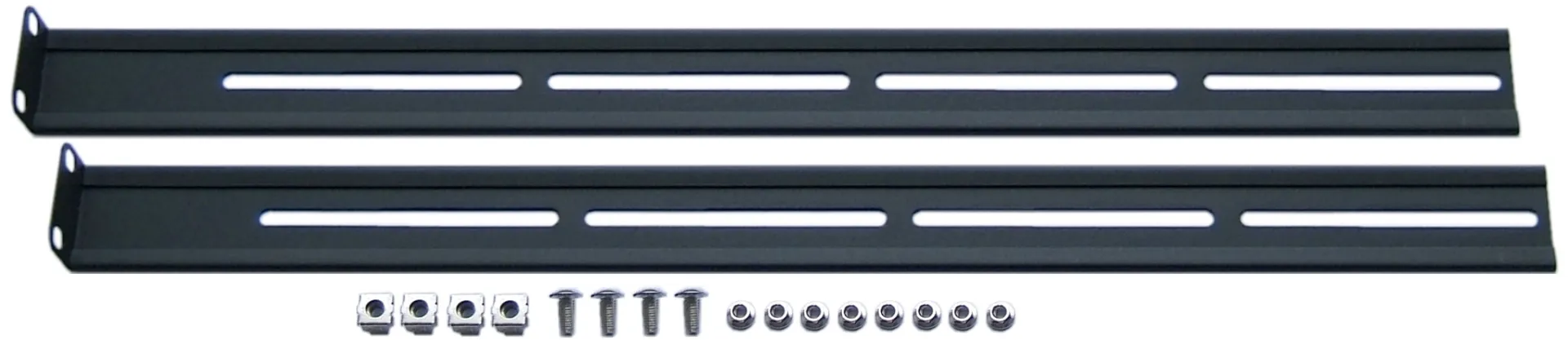 Montageschienen für Tastaturschublade 19" 1HE, RAL9005 – Bild 2