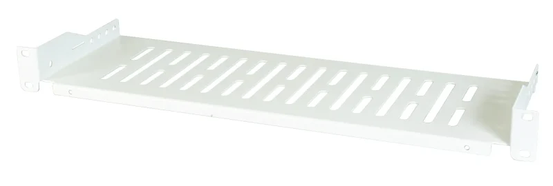 19″ 1HE Fachboden, Tiefe 250 mm, Traglast 10 kg, RAL9005