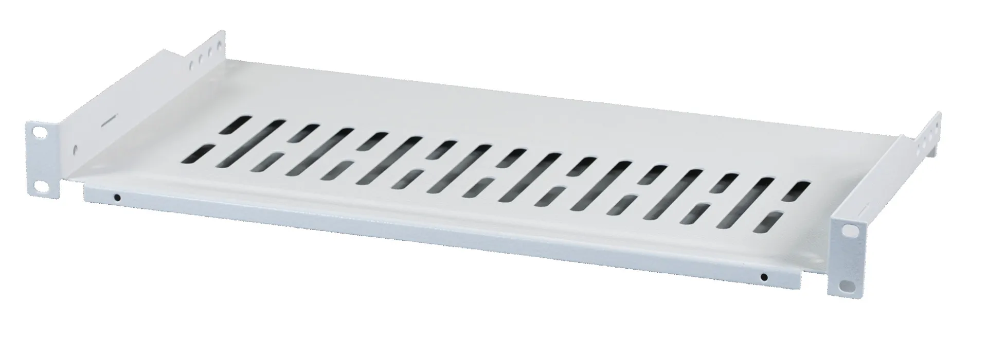 19" 1HE Fachboden, Tiefe 250 mm, Traglast 10 kg, RAL9005 – Bild 3