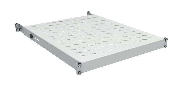 19″ 1HE Fachboden fest, ET 550..650 mm, 120 kg, ST 800, RAL7035