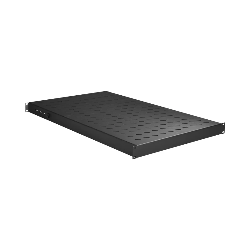 19″ 1HE Fachboden fest, ET 750..850 mm, 120 kg, ST 1000, RAL9005