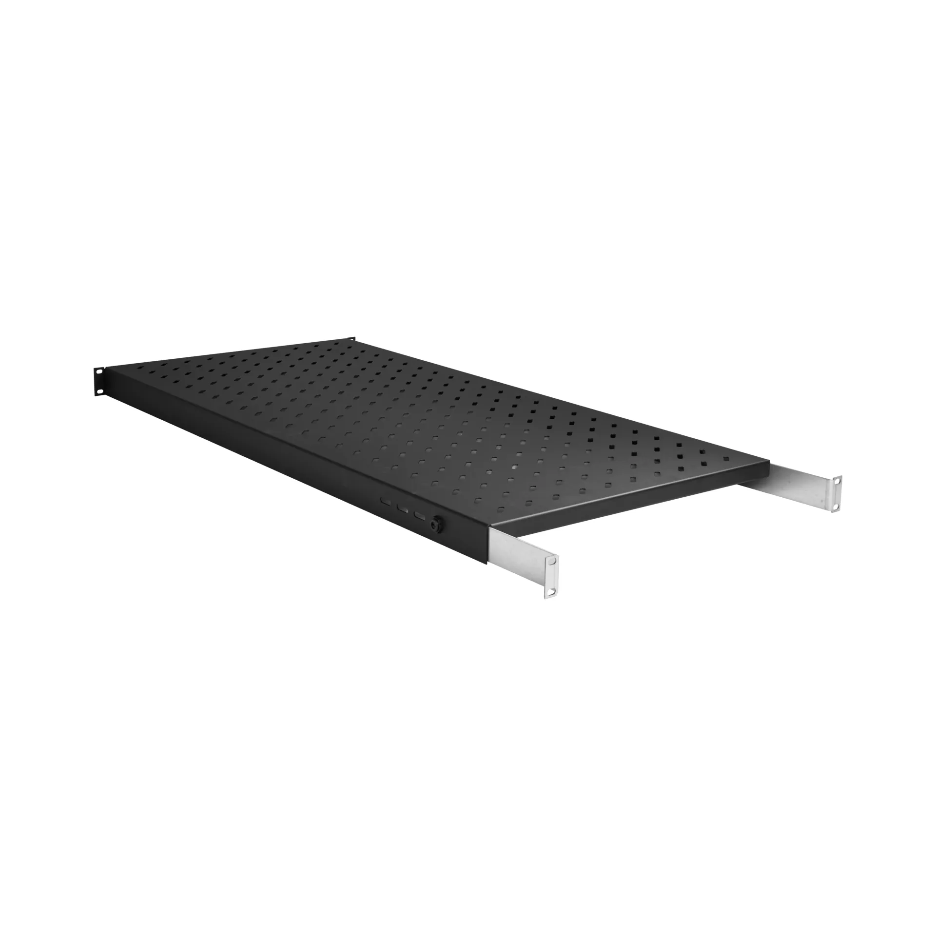 19" 1HE Fachboden fest, ET 950..1050 mm, 120 kg, ST 1200, RAL9005 – Bild 3